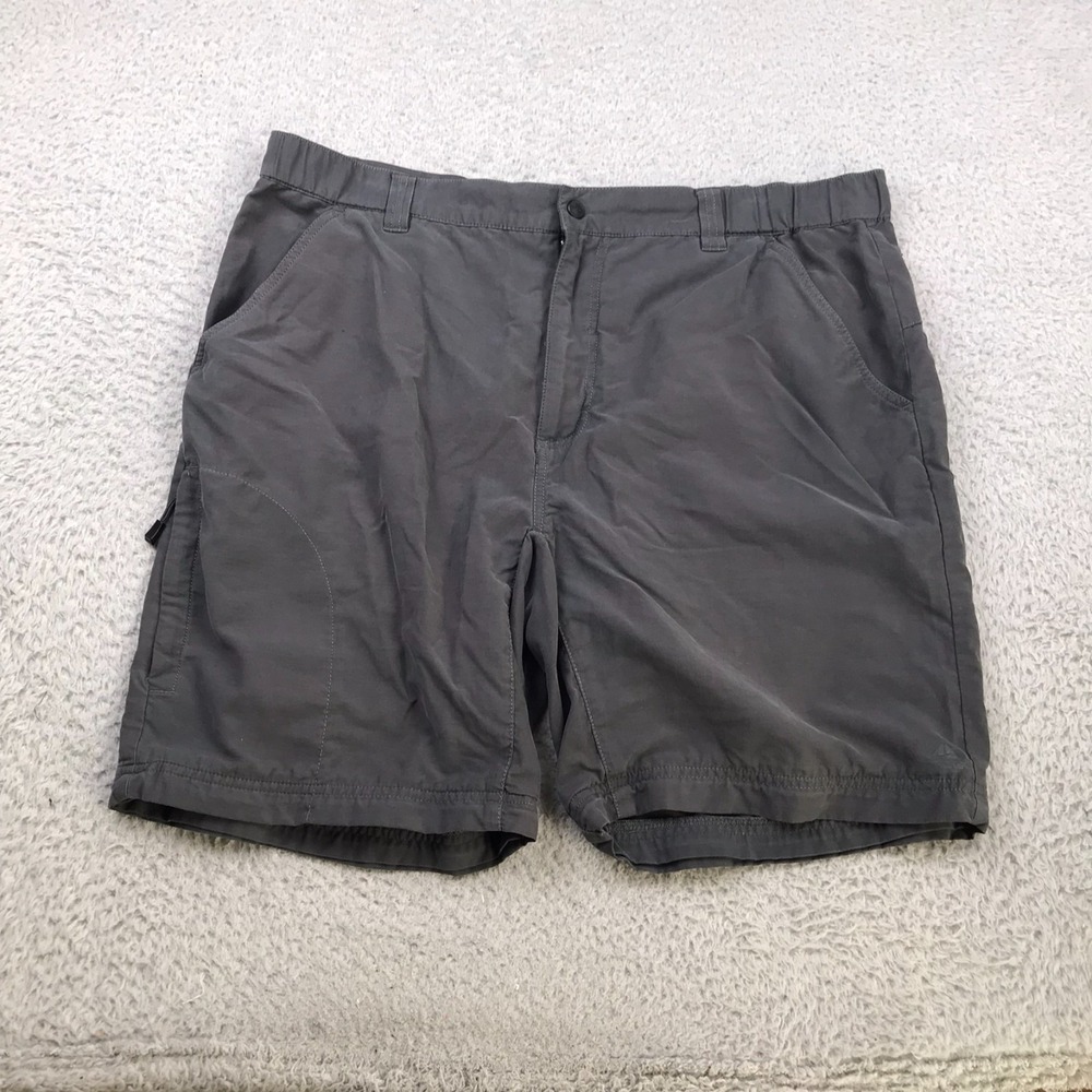 Vintage Nike ACG Shorts Mens XL Gray 8" Cotton Stretch Chino *Flaw
